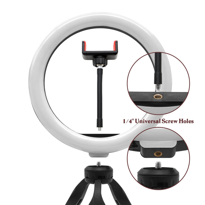 SUMCOO 13inches USB Ring Light with 3 Light Modes & 10 Brightness Levels for Selfies, Phones, Video, Live Stream, Makeup, Desk