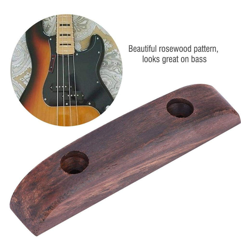 Dilwe Bass Guitar Thumb Rest, Rosewood Thumb Rest with Mounting Screw for Bass Guitar Accessory Guitar Replacement Part