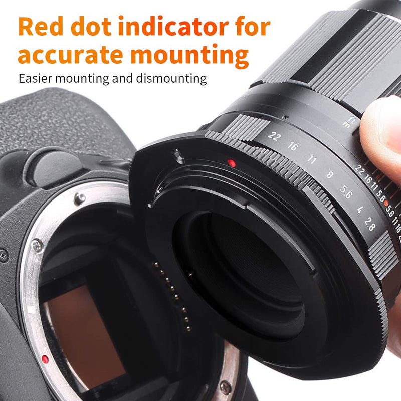 K&F Concept Lens Mount Adapter for M42 42MM Screw Mount Lens to EF Camera Mount Adapter with Matting Varnish Design