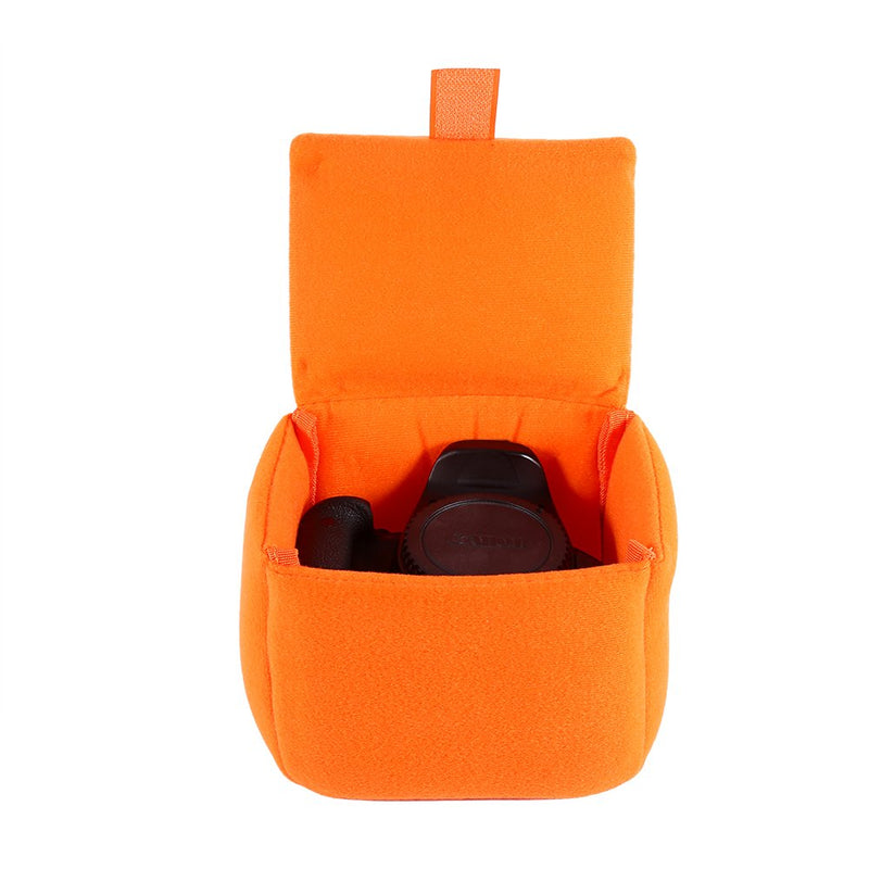 DLSR Camera Bag Insert Pad Shockproof Insert Protection Camera Case Bag Organizer Accessory For Photographing(Orange) Orange