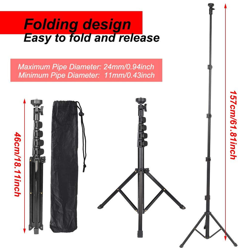 [AUSTRALIA] - FL019 Light Stand Photography Photo Studio Light Stands for Video Aluminum Alloy Black Multifunction Adjustable Light Stand Mobile Phone Live Bracket Photograph Tripod 