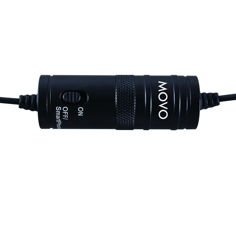 Movo Lavalier Condenser Microphone with 20' Cable for Canon 80D, 77D, 70D, 60D, 50D, 7D, 7D Mark II, 6D, 5DS, 5D, 5D Mark IV, 1D, Digital Rebel SL1, T7i, T6s, T6i, T5i, T4i & T3i DSLR Cameras