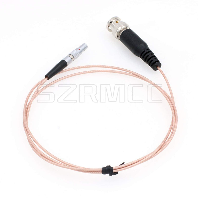 SZRMCC BNC Male to 00B 4 Pin Male SYNC Time Code Input Cable for Red Epic Scarlet DSMC2 Camera (Thin Flexible Cable) Thin flexible Cable