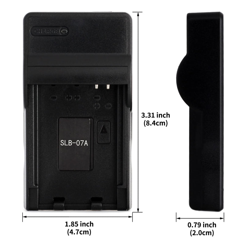 SLB-07A USB Charger for Samsung PL150, PL151, ST45, ST50, ST500, ST550, ST560, ST600, TL100, TL210, TL220, TL225, TL90 Camera and More