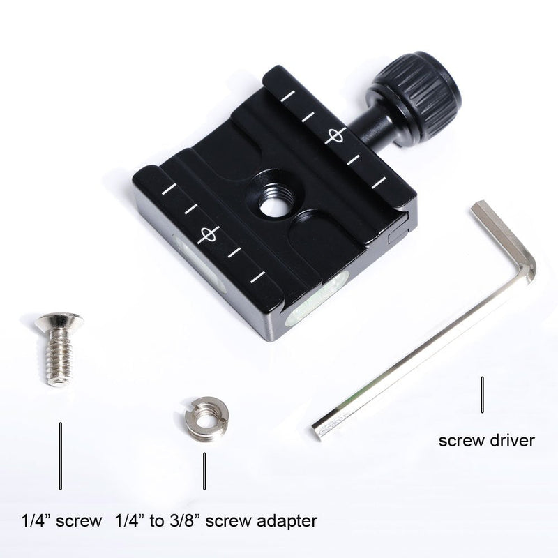 Harwerrel Aluminium 50mm Quick Release Plate QR Clamp Fits Arca-Swiss Standard for Tripod Ballhead