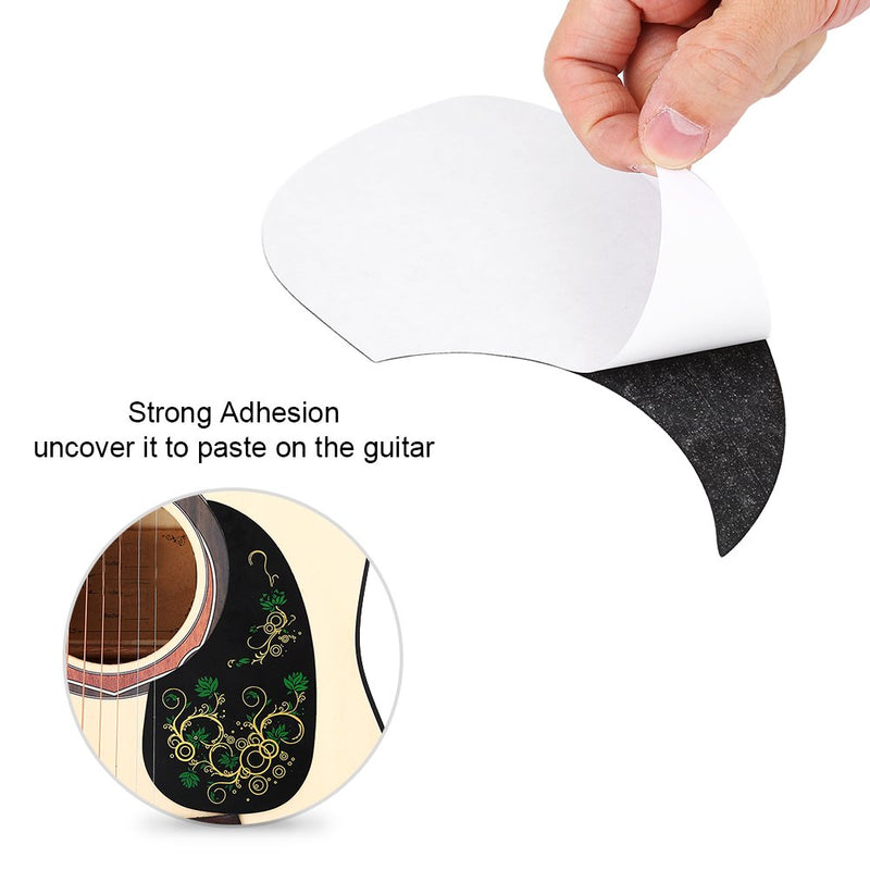 2Pcs Guitar Pickguards, Durable Self-adhesive Scratchplate Cool Guitar Pick Guards Accessories for 40" 41" Folk Guitar