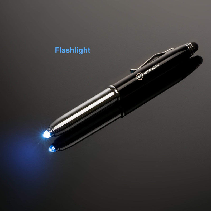 WixGear 3-in-1 Stylus Pen - Stylus Pen for Touch Screens with LED Flashlight and Pen (White) White