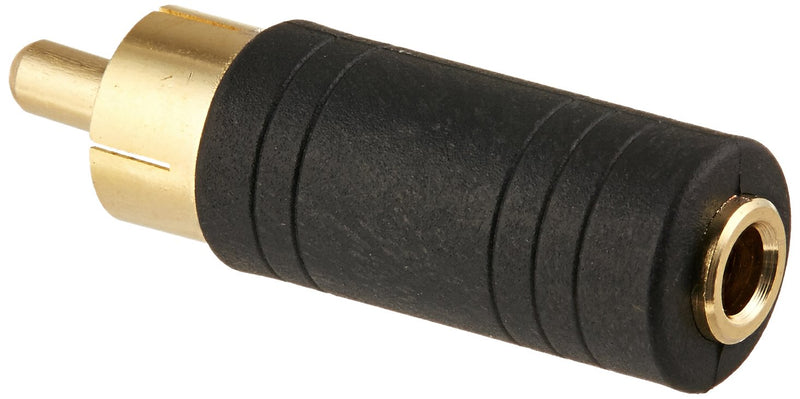 Monoprice 107241 RCA Plug to 3.5mm Stereo Jack Adaptor, Gold Plated