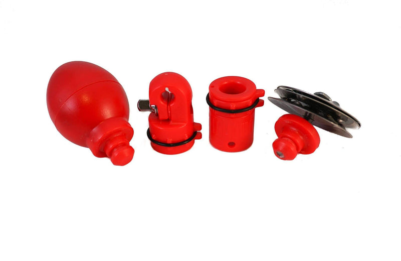 Tru Tuner FX Series, 1.6 inches Tambourine, Red, one size (TTKFXT)
