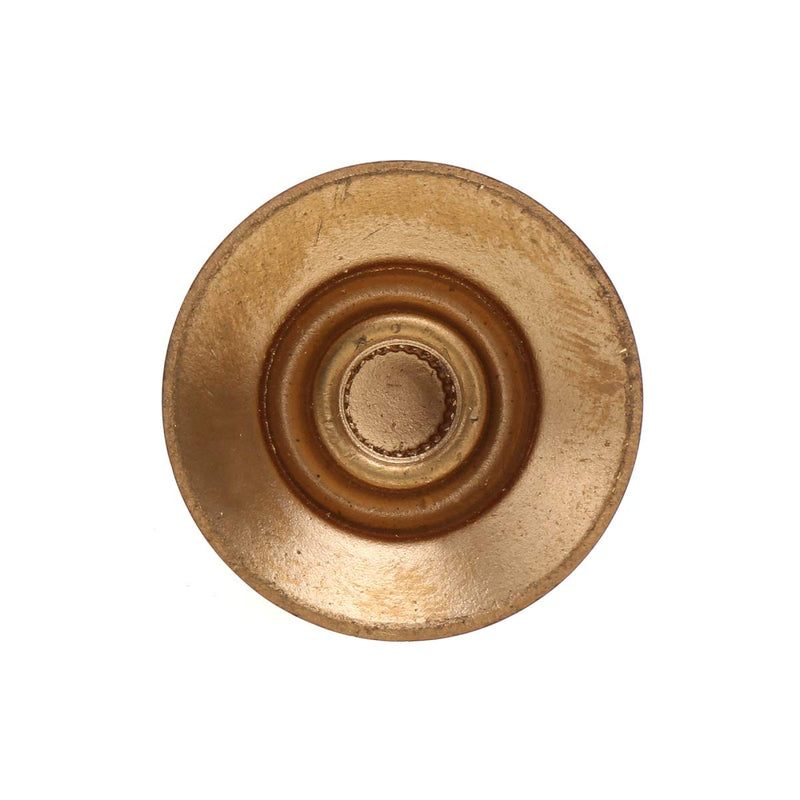 Musiclily Pro Inch Size Guitar Reflector Knobs Top Hat Bell 2 Volume 2 Tone Knobs Set Compatible with USA Made Les Paul SG Style, Amber with Silver Top