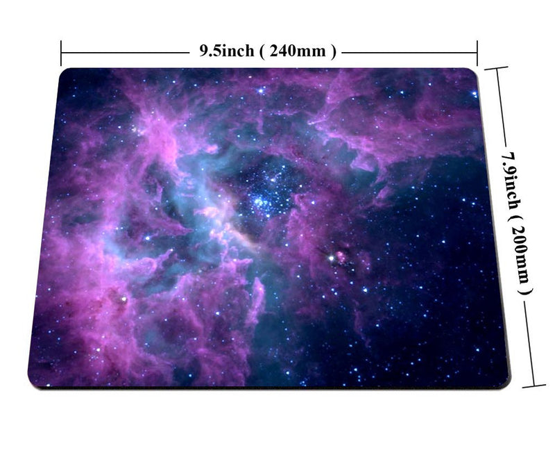 Smooffly Mouse Pad Purple Galaxy Customized Rectangle Non-Slip Rubber Mousepad Gaming Mouse Pad