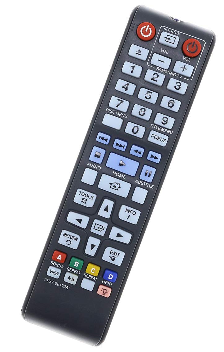 New AK59-00172A Blu-ray Remote Control Replaced for Samsung Bluray Player (AK5900172A) BD-F5700 BDHM57CZA BD-H6500 BD-H6500/ZA