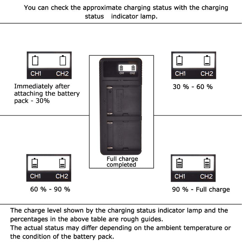 [AUSTRALIA] - DSTE Replacement for 2X NP-F750 + Rapid Dual LCD Battery Charger Compatible Sony CCD-TRV215 TR917 TR315 HDR-FX1000 HDR-FX7 HVR-V1U Z7U Z5U Camera as NP-F730 NP-F770 with Type-C and Micro-USB Port 
