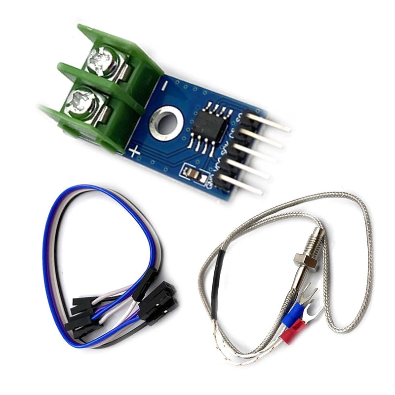 Kiro&Seeu DC 3-5V MAX6675 Module + K Type Thermocouple Temperature Sensor Thermocouple Sensor Set M6 Screw Compatible with Arduino Raspberry Pi