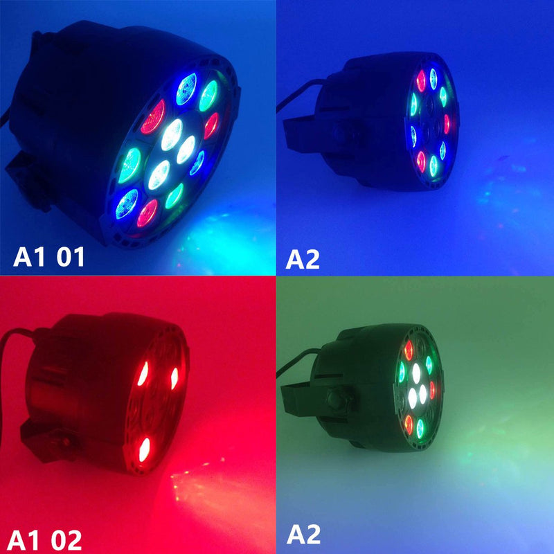 [AUSTRALIA] - Stage Lights, SAHAUHY RGBW Led Dj Lights, 8 Channel Led Uplights Remote Control with Sound Activated,Led Par Light Compatible with DMX for Bar Club Party Wedding(1 Packs) 