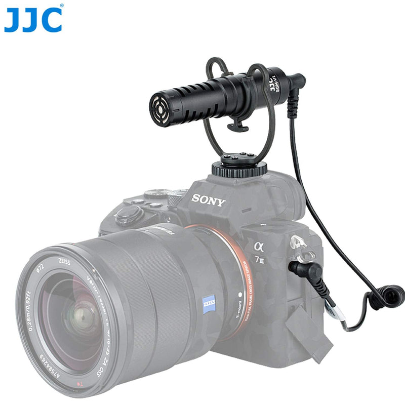 [AUSTRALIA] - JJC SGM-V1 Shotgun Video Microphone, Cardioid Microphone Condenser Mic Vdeomicro w/Shock Mount, Furry Foam Windscreen, Electret Condenser, 3.5mm TRS TRRS Cable, for Andoid Phone DSLR Camcorder 