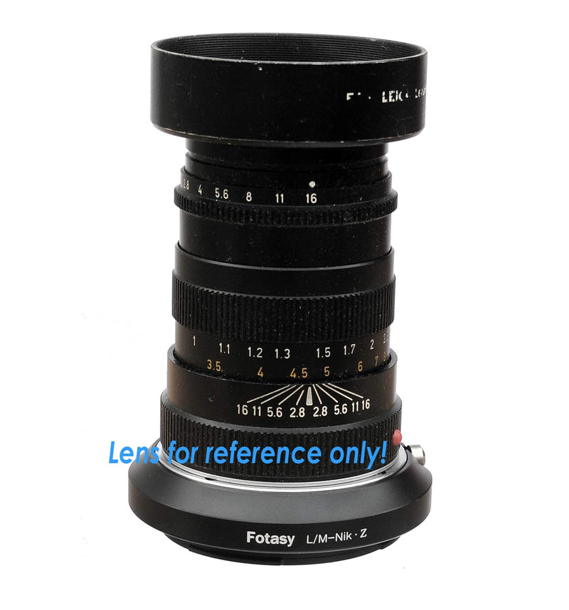 Fotasy Leica M Lens to Nikon Z Mount Adapter, Leica M Nikon Z Adapter, Leica M Z Adapter, fits Leica M Lens & Nikon Z Mount Mirrorless Camera Z5 Z50 Z6 Z7 Z6 II Z7 II Leica M- Nikon Z