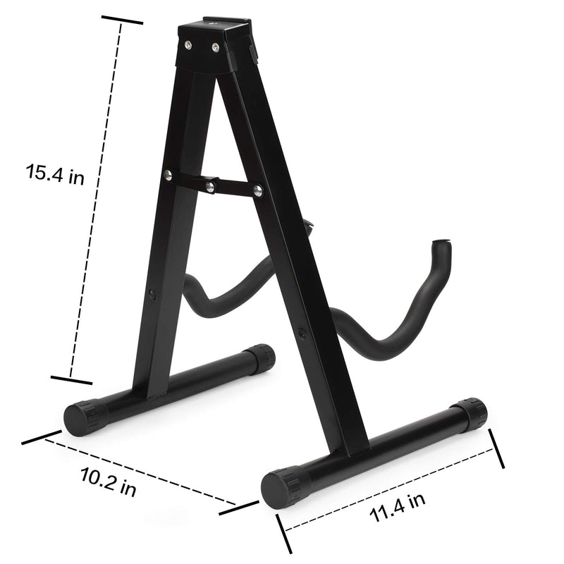 Guitar Stand Folding Guitar Stand with Padded Foam Fit Acoustic Guitar, Bass Guitar, Electric Guitar, Banjo, Ukulele, Mandolin, Violin and More