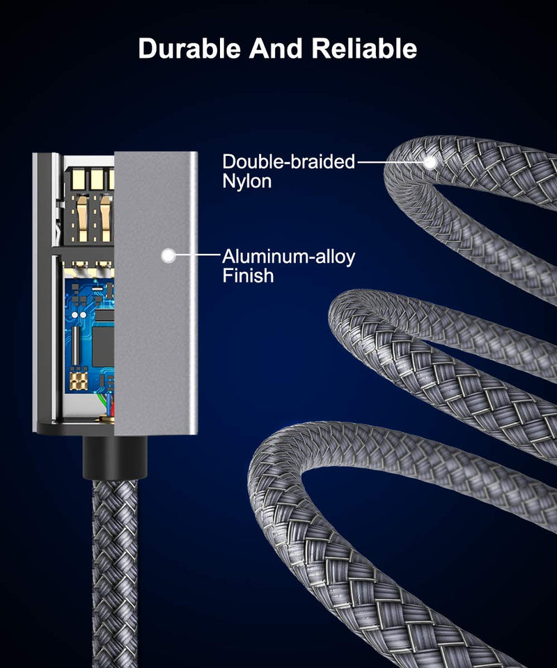 Micro HDMI Male to HDMI Female Cable Adapter,4K/60Hz 0.67 FT High Speed Standard HDMI 2.0 Connector for Raspberry Pi 4,GoPro Black Hero 7 6 5 4,Sony Camera A6000 A6300,Nikon B500 Gray