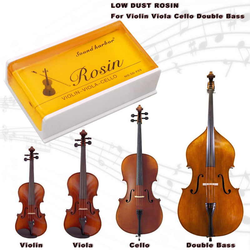 Rosin 2 pack Big size Rosin Natural Rosin for Violin Cello Viola Bows (Yellow) Yellow