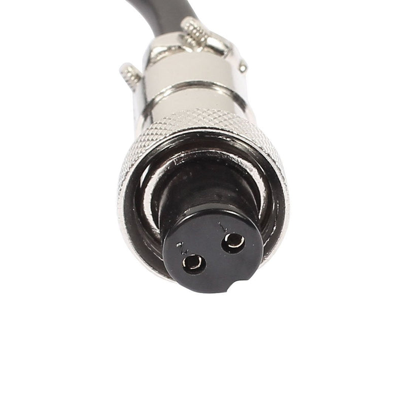 uxcell GX12 2 Pin Double Female Head Aviation Socket Connector Electrical Cable 2m