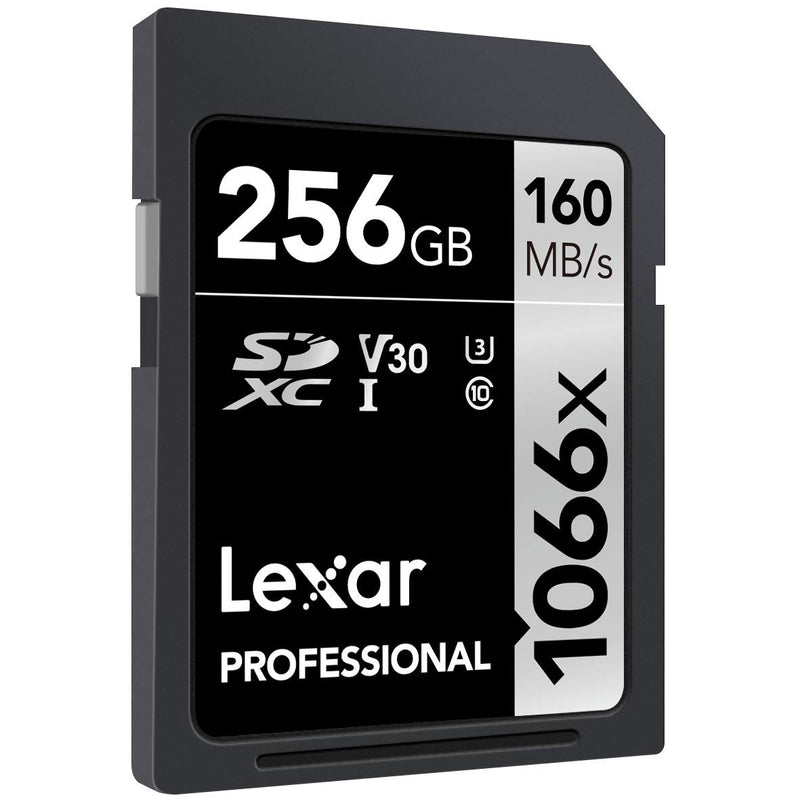 Lexar Professional 1066x 256GB SDXC UHS-I Card Silver Series, Up to 160MB/s Read, for DSLR and Mirrorless Cameras (LSD1066256G-BNNNU)