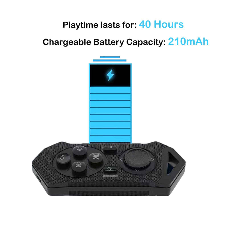 Bluetooth Kindle Page Turner Remote for iPad - Can Also be Tiktok Remote, Camera Remote, Music Remote and Powerpoint Remote Clicker for iPhone，Gifts for Him