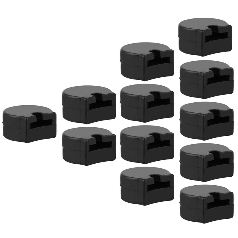 Clarinet Thumb Rest Cushion Protector 12PCS Comfortable Black Rubber Thumb Rest Cushion Protector for Clarinets