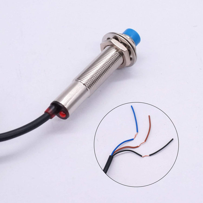 Taiss 2PCS 3D Printer Inductive Proximity Sensor Detection Switch NPN NO DC6-36V 4mm Normally Open Proximity Switch LJ12A3-4-Z/BX