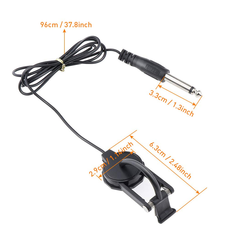 Alnicov Violin Pickup WCP-60V Clip-on Pickup for Violin with 1/4" Jack 2.5M Professional Violin Pickup