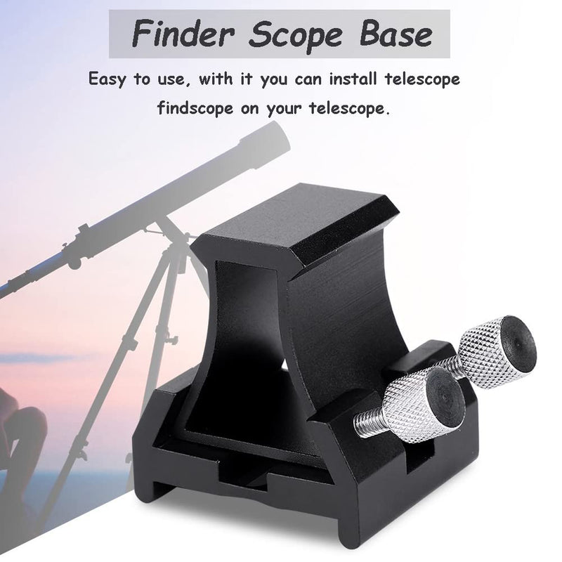 Telescope Finderscope Mount, Finder Scope Mounting Bracket Dovetail Slot Plate, Dovetail Base for Finder Scope