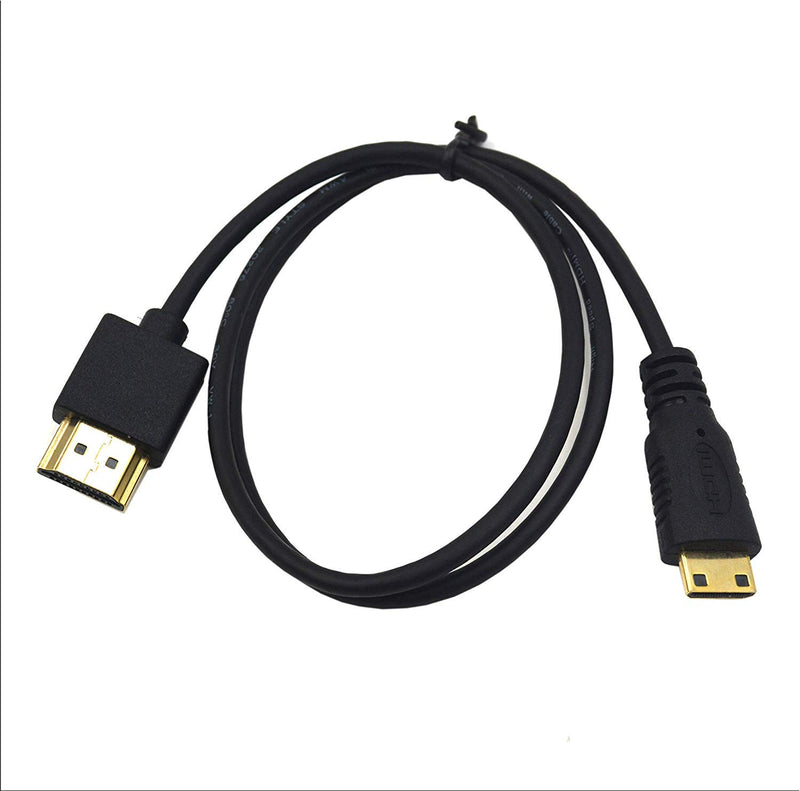 [AUSTRALIA] - Duttek Mini HDMI to HDMI Cable, HDMI to Mini HDMI Cable, Ultra-Thin HDMI Male to Mini HDMI Male Cable Support 4K Ultra HD, 1080p, 3D,for Projector, Monitor, Camcorder(HDMI 2.0) (60cm/2feet) 60cm/2 feet 