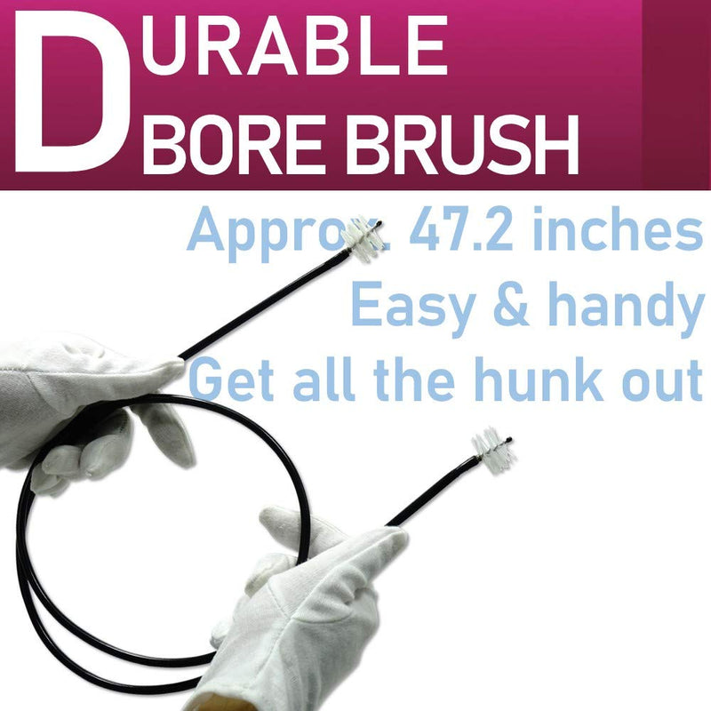 Libretto Trombone ALL-INCLUSIVE Care Kit: Flexible Bore Brush + Mouthpiece Brush + Slide Oil+ Microfiber Cleaning Cloth, w/Giftable Handy Case, Time to Clean & Extend Life of your Trombone!
