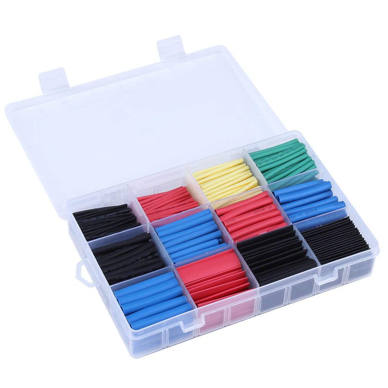 Hobbypark 560pcs Heat Shrink Tubing 2:1 Electrical Wire Cable Wrap Assortment Electric Insulation Tube Kit