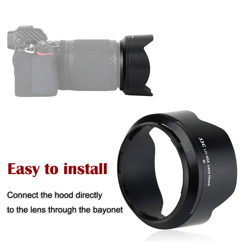 Lens Hood for NIKKOR Z DX 50-250mm F4.5-6.3 VR Lens on Nikon Z 50 Z50, Reversible Lens Shade Replace Nikon HB-90A Bayonet Lens Hood Replace HB-90A