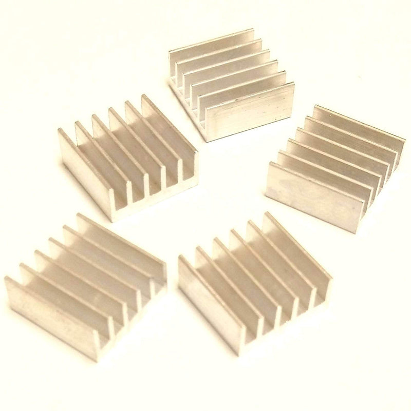 [AUSTRALIA] - Easycargo 124pcs Heatsink Kit 9 Sizes Multicolor Aluminum Copper + 3M 8810 Thermal Conductive Adhesive Tape, Cooler Heat Sink Cooling VRM VRAM CPU GPU Small IC Laptop Raspberry Pi 4 SSD NVMe M.2 PS5 Pre-Applied Thermal Tape 