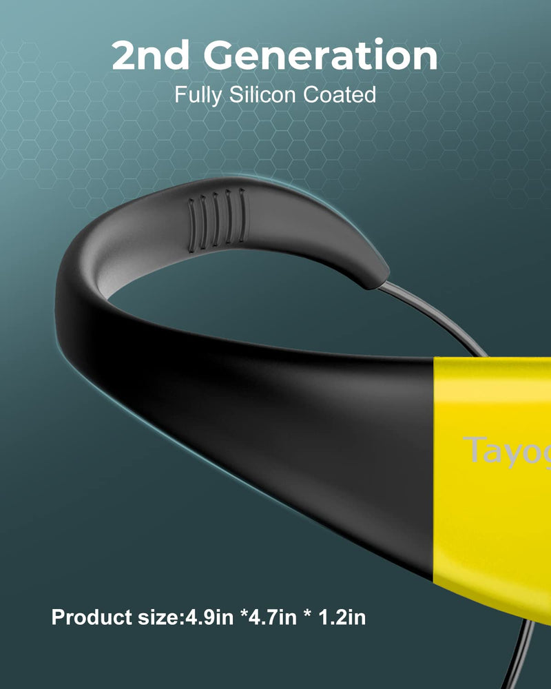 [AUSTRALIA] - Tayogo Waterproof Mp3 Player for Swimming, IPX8 8GB Swimming Headphones, Silicone Coated Waterproof Music Player, 20H Playing Time, Underwater Mp3 Headset Perfect for Surfing(2nd Generation) - Yellow Yellow（2nd Generation） 
