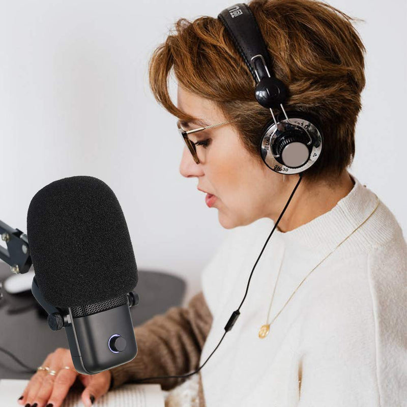 Pop Filter Used for Wave 1 Mic - Professional Streaming Mic Foam Covers Windscreen to Blocks Out Plosives, Compatible with Elgato Wave:1 Microphone by YOUSHARES