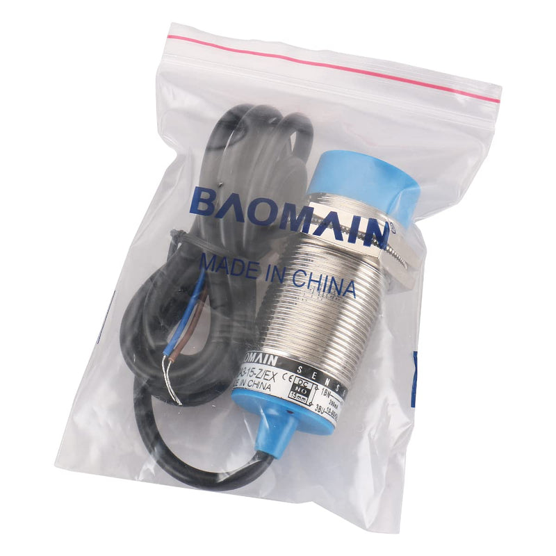 [AUSTRALIA] - Baomain M30 Non-embedded Inductive Sensor Switch LJ30A3-15-Z/EX Cylindrical Type DC 10-30V 2 Wire 15mm NO(Normally Open) CE 