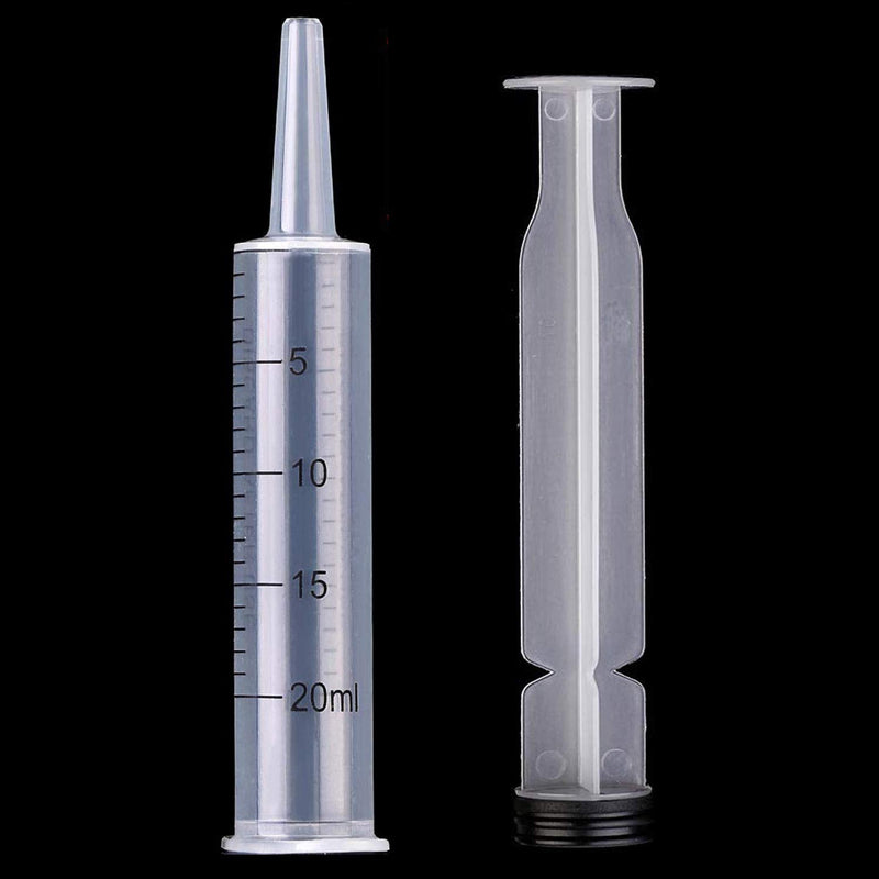 6 Packs 20ml Plastic Pipette Syringe with Measurement, for Measuring, Refilling and Scientific Labs Multiple Uses Dispensing Syringe Tools (6)