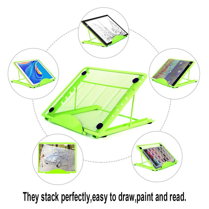 Diamond Painting Accessories Tools Kits, Light Table Adjustable A4 Stand, Light Box Holder Easel, Painting Drawing Art Supplies for Adults. green