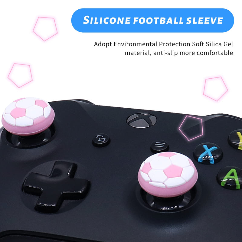 RALAN 4 Pair Silicone Soccer Analog Controller Joystick Thumb Stick Grip Cap Covers for PS3, PS4, Xbox Analog Stick Caps Replacement Prevents any damage to controller from shocks, scratches.