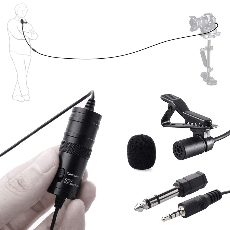 [AUSTRALIA] - Boya M1 Lavalier Microphone Lapel Clip-on Microphone, Omnidirectional Electret Condenser Mic, TRRS 3.5mm Jack, 6.7 Meter Extreme-Long Cable, for Smartphones, DSLR, Camcorders 