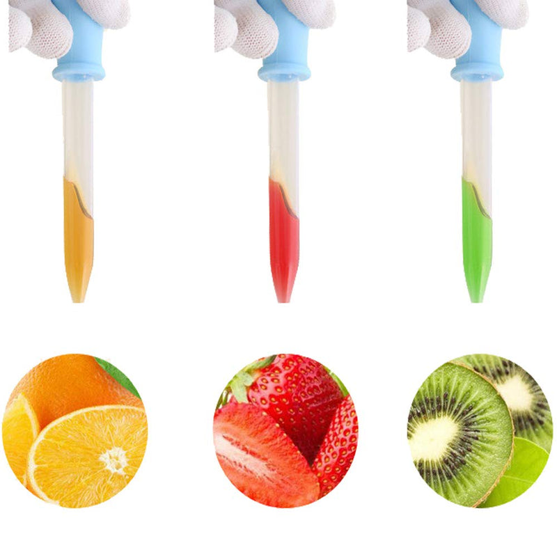 20 PCS 5 ML Liquid Droppers Silicone,Silicone Plastic Liquid Droppers,Liquid Droppers Pipettes with Bulb Tip for Children Kids Medicine Science Candy Gummy Molds Crafts(with 2 Cleaning Brushes)