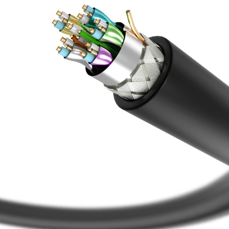 [AUSTRALIA] - HDMI Cable 40 Feet Postta 4K HDMI2.0 Cable Support 4K(2160P),3D,1080P,Ethernet,Audio Return(ARC)-(Black-Pale Blue) 40FT Pale Blue 