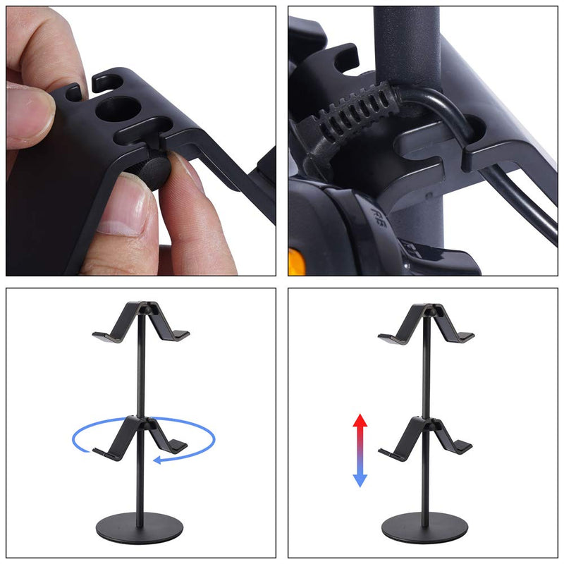 Controller Holder, fes Game Controller Stand Holder Storage Organizer Gamepad with Multiple Adjustable Height and Direction Brackets Compatible for Xbox ONE 360 Switch PS4 STEAM PC Nintendo Stander Ⅱ Size 2