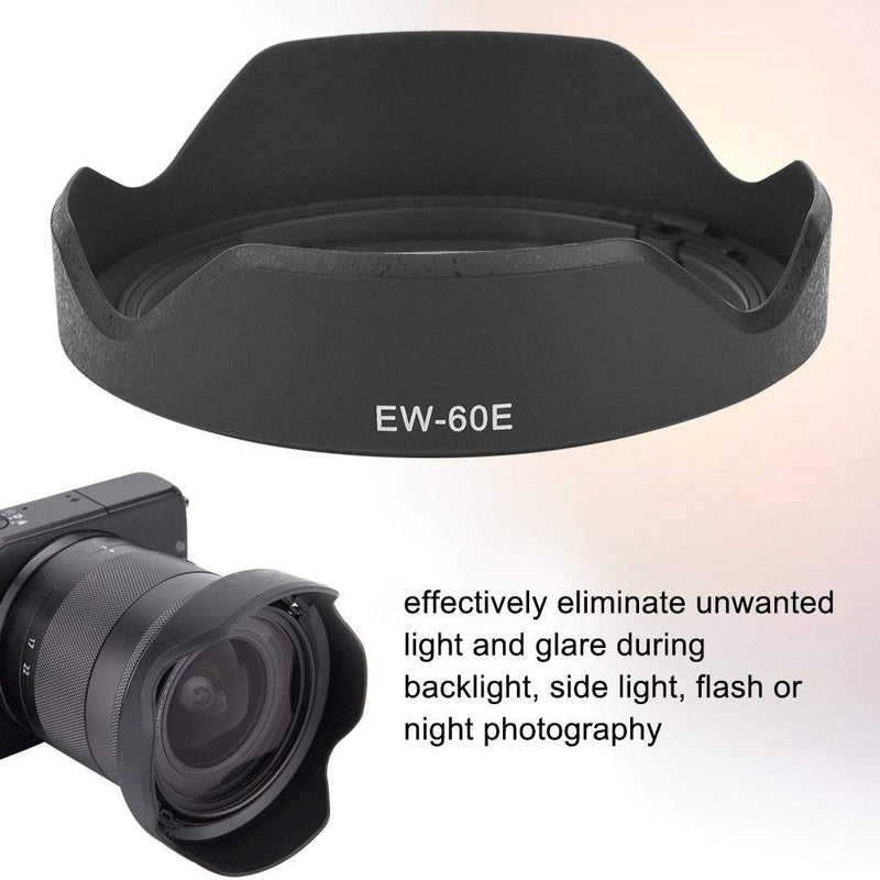 Ef-m 11-22 paraluce - Camera Lens Hood EW-60E ABS Plastic Lens Hood for Canon EF-M 11-22mm f/4-5.6 is