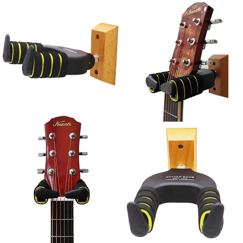 Hidear Guitar Auto Lock Hanger Guitar Holder for Acoustic and Electric Guitars