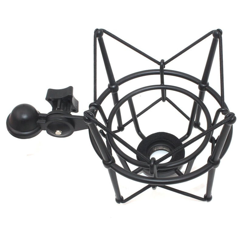 Weymic Wms-1 Black Universal Microphone Shock Mount for B-Spark Mic, Atr2500-usb,Metal Construction with Stand Arm Adapter