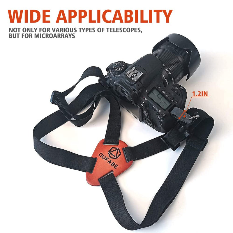 OUFABE Binocular Harness Strap, Binocular Strap, Adjustable and Deluxe Binoculars Harness for Hunting, Cross Binocular Straps Harness, Fits for Carrying Binocular, Cameras, Rangefinders and More